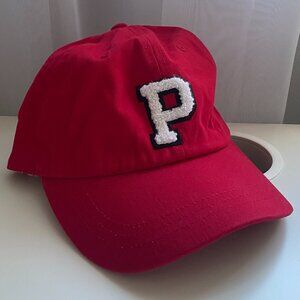 Victoria Secret Pink P Baseball Cap in Red